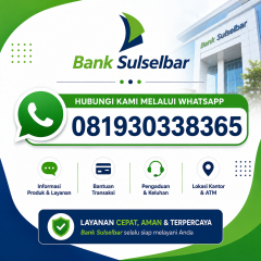 Tutorial cara membuka blokir Bank Sulselbar